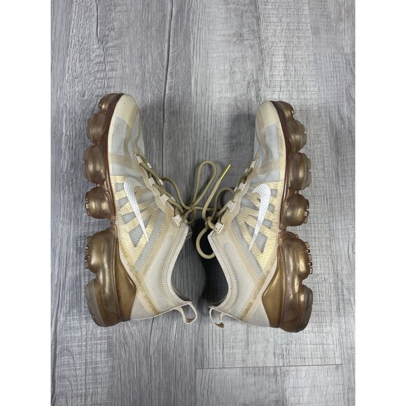 Nike Air VaporMax 2019 Cream Light Bone Women's Shoes Size 9 Model AR6632-101 D - Picture 9 of 10
